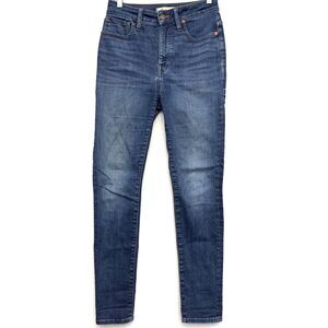 Madewell Jeans Womens 26x28 Blue Curvy High Rise Skinny Full Length Ankle